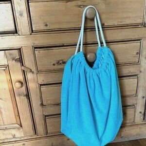 Rope Handles Blue Extra Large Lined Interior Pocket💙